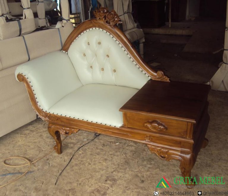 Sofa Telepon Mawar Murah Furniture Jati Jepara